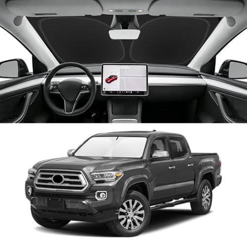 Custom Fit Windshield Sun Shade for Toyota Tacoma 2016-2026 by SLOGENTO