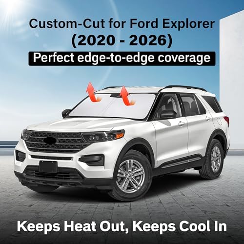 EcoNour Windshield Sunshade Compatible for Volkswagen VW Tiguan 2018-2026 - Image 2