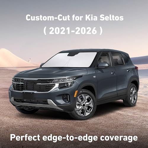 EcoNour Windshield Sunshade Compatible for Kia Seltos 2021-2024 2025 2026 - Image 2