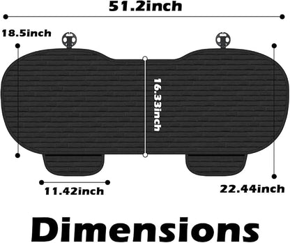 Car Back Seat Cover,Comfortable & Breathable Car Bench Seat Cover with 2 Storage Slot,Non-Slip Backseat Covers for Cars with Non-Slip Particles Cars Interior Accessories - Image 2