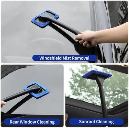 Qydipclin 34Pcs Car Detailing Kit, Car Detailing Brush Set, Car Wash Cleaning Kit, Car Detailing Brushes, Professional Car Care Kit for Interior Exterior Wheels, Blue - Image 5