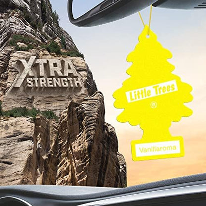 LITTLE TREES Car Air Freshener | Xtra Strength Provides Long-Lasting Scent for Auto or Home | Extra Boost of Fragrance | Vanillaroma, 24 Air Fresheners - Image 4
