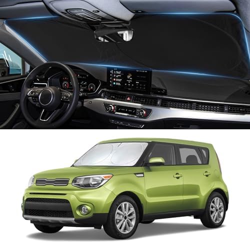 Sun Shade for 2014-2019 Kia Soul Windshield Sunshade Sun Visor by BOODANCARS