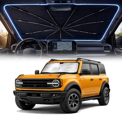 Car Windshield Sun Shade Umbrella for Ford Bronco 2021-2026 by Unknown