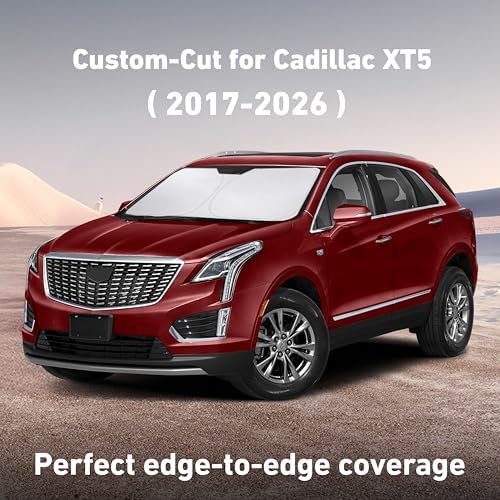 EcoNour Windshield Sunshade Compatible for Cadillac XT5 2017-2023 2024 2025 - Image 2