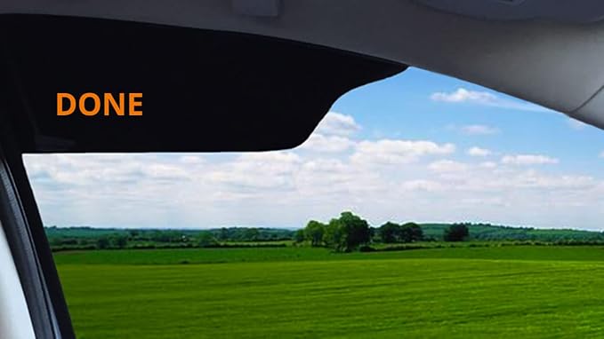 Limo Tint Sun Visor Sunshade Extender for Car Window Windshield Sun Shade Anti-Glare Car Sun Visor Protects from Sun Glare, Snow Blindness, UV Rays, Universal for Cars, SUVs, Trucks 1 Pack - Image 4
