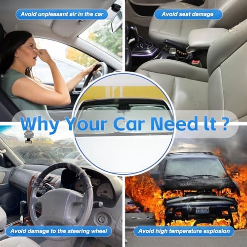 for Mazda 3 Windshield Sun Shade 2014-2026, Front Window Shade Custom Fit Mazda3 Accessories Sun Visor Foldable Shade Blocks UV Rays Summer Must Have Car Accessories - Image 6