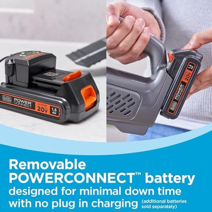 BLACK+DECKER dustbuster 20V MAX* POWERCONNECT Cordless Handheld Vacuum, Tool Only (BCHV001B) - Image 3