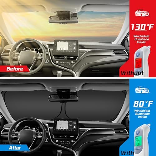 ARISMOTOR Windshield Sun Shade for Nissan Leaf Electric SUV 2026-2027 - Image 2