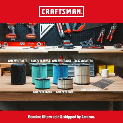 CRAFTSMAN CMXEVBE17250 2.5 Gallon 2.5 Peak HP Wet Dry Shop Vacuum - Image 6