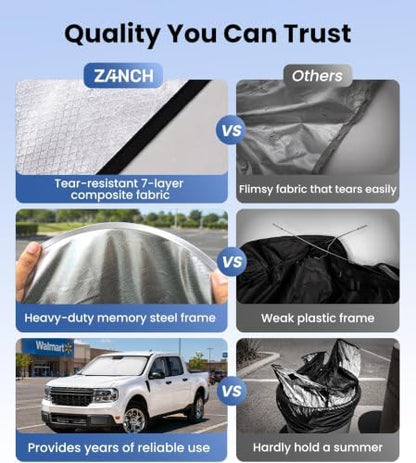 Zanch Windshield Sun Shade for BMW X5 2000-2026 - Image 4