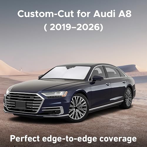 EcoNour Windshield Sunshade Compatible for Audi A8 Model 2019-2025 2026 - Image 2