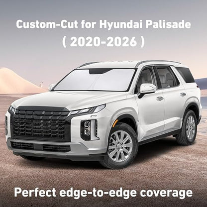 EcoNour Windshield Sunshade Compatible for Hyundai Palisade 2020-2025 2026 - Image 2