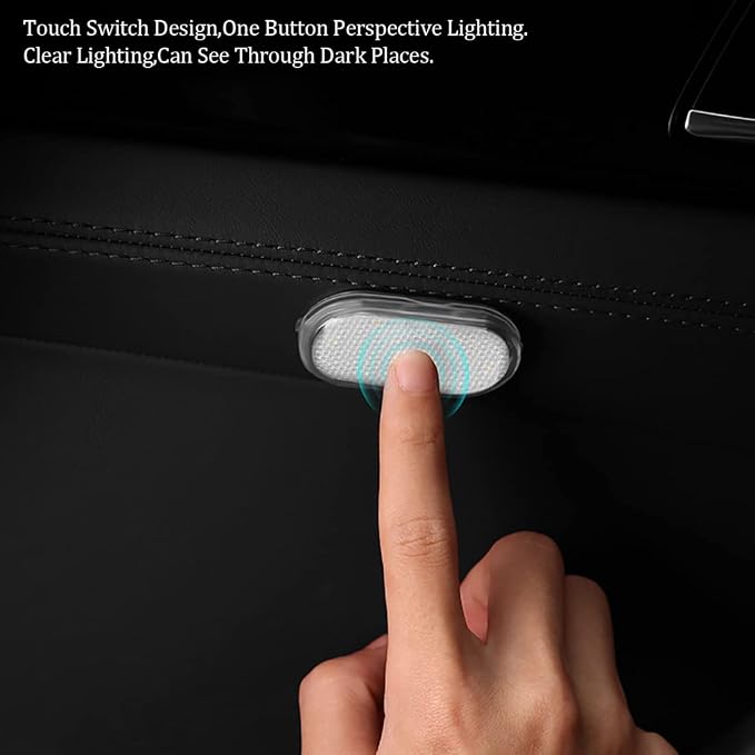 2 PCS Car Led Lights Interior,7 Colors Ambient Lighting Interior,USB Rechargeable Car Sound Control Light - Image 3