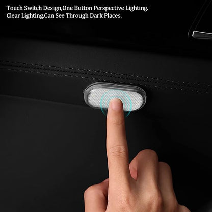 2 PCS Car Led Lights Interior,7 Colors Ambient Lighting Interior,USB Rechargeable Car Sound Control Light - Image 3