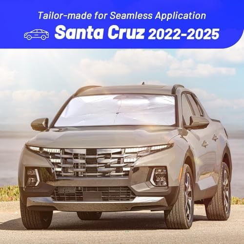 Windshield Sun Shade for Hyundai Santa Cruz 2022-2025, Umbrella Sunshade - Image 3