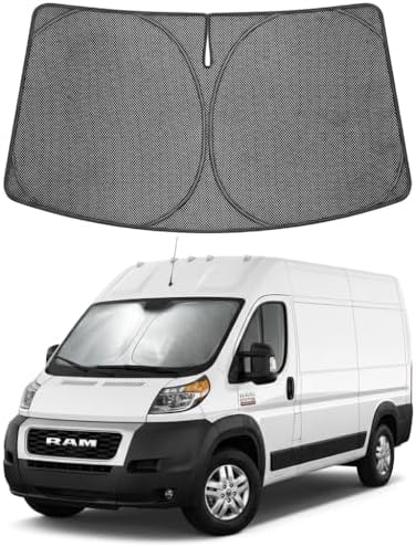 Proadsy Custom Fit 2014-2026 Dodge RAM ProMaster Car Windshield Sun Shade by Proadsy