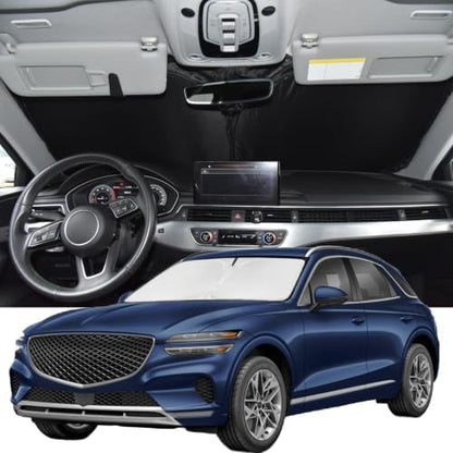 Windshield Sunshade for Genesis GV70 2022-2026 Sun Shade 4 Layers by ZOIBVCARSUNSHADE