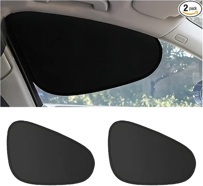 2PCS Car Window Shade, Static Suction Side Window Sun Shield Block UV Rays & Heat Glare, Foldable Auto Sunshade Cover for Baby Sleeping, Universal for SUV Van Truck (Front) by Unknown
