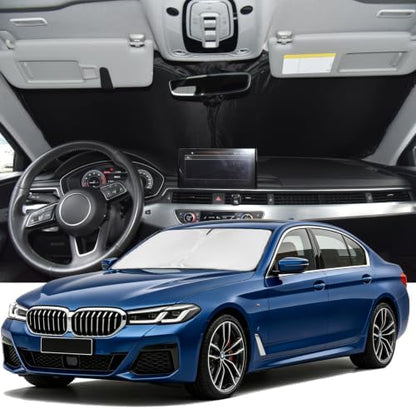 for BMW 5 Series 2017-2026 Windshield Sun Shade 525i 520i 528i 530i 535i by ZOIBVCARSUNSHADE