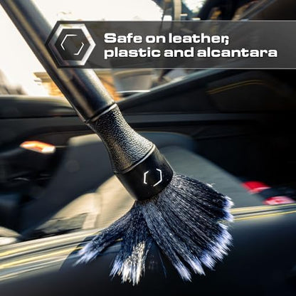 Blackline Car Detailing Brush Set, 2 Pack - Ultra Soft Bristles, Interior - Image 6