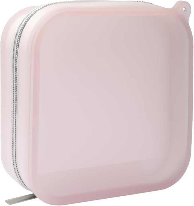 Small Clear Silicone Pouch, Mini Makeup Travel Bag Cute Make up Pouch for Purse Portable Cosmetic Case Clear Toiletry Bag for Women Coin Purse Compact Car Bag for Essentials by FFpaw