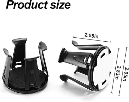 Zpana Car Slim Can Cup Holder Adapter, 2PCS Vehicle Energy Drink Holder Insert, Reversible Wiggle Free Automotive Cup Holder Expander Accessories, Universal for SUV, Sedan, Truck(2PCS) - Image 2
