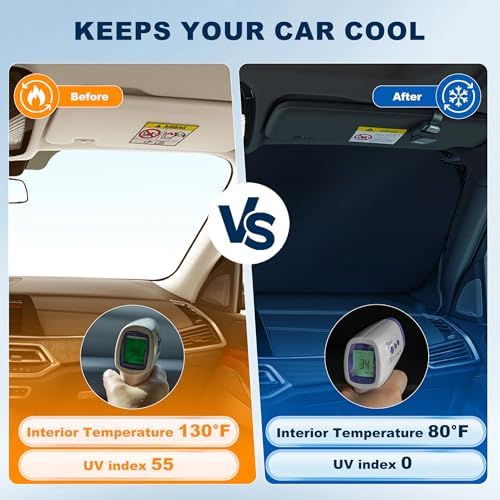 Windshield Sun Shade for Land Rover Range Rover 2013-2021 - Image 5