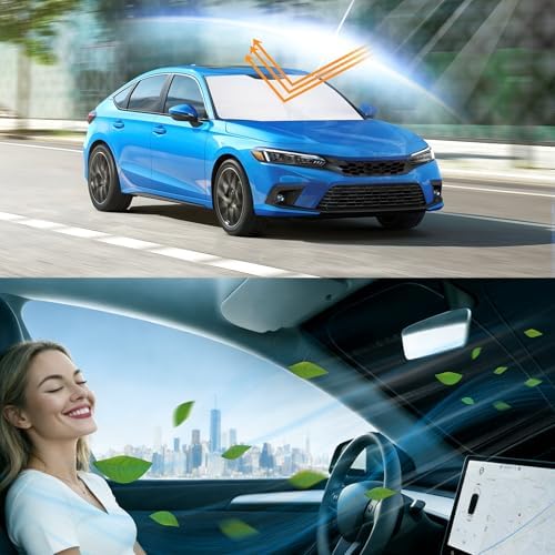 Windshield Sun Shade for 2022 2023 2024 2025 2026 Civic Honda - Image 6