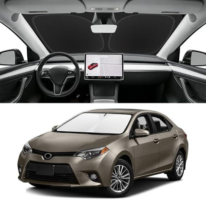 Custom Fit Windshield Sun Shade for Toyota Corolla 2014-2019 by SLOGENTO