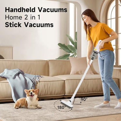 Handheld Vacuum Cleaner,6 in 1 Cordless Stick Vacuum Cleaner(Green) - Image 3