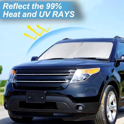 Windshield Sun Shade for Ford Explorer 2011-2017 2018 2019 Sunshade - Image 2