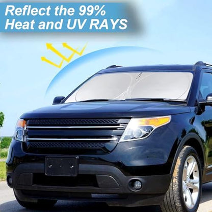 Windshield Sun Shade for Ford Explorer 2011-2017 2018 2019 Sunshade - Image 2