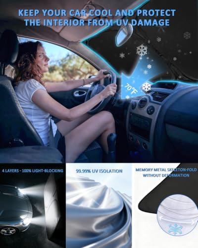 for Chevrolet Equinox 2018-2024 2025 Sun Shade Sunshade Windshield Cover - Image 4