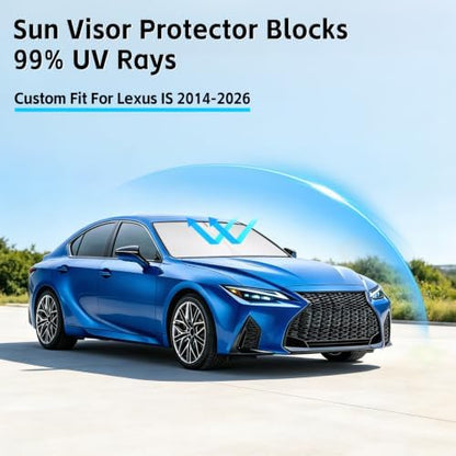 Windshield Sun Shade for Lexus is 300 350 500 250 200t 2014-2026 Sunshade - Image 2