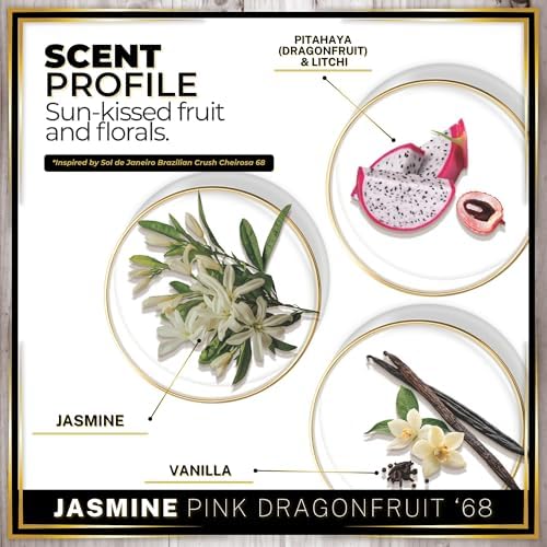 Urban Naturals Car Air Freshener Hanging + Vent Clip, Jasmine Pink Dragonfruit '68 Scent Diffuser, Long Lasting Car Fresheners Made in USA, Auto Accessories for women (1 Pack) - Image 4