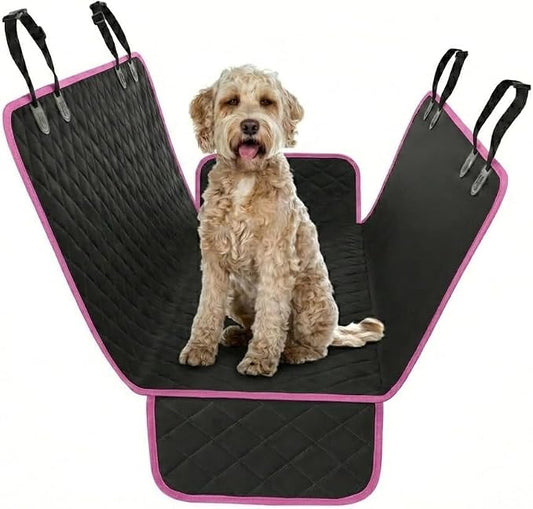Pink XL Dog Car Hammock Back Seat Cover, Waterproof Backseat Cover Protector for Truck Bench Rear of Sedans or SUVs, Essential Pet Supplies Vacuum or Wipe Clean, Machine Washable by ActivePets