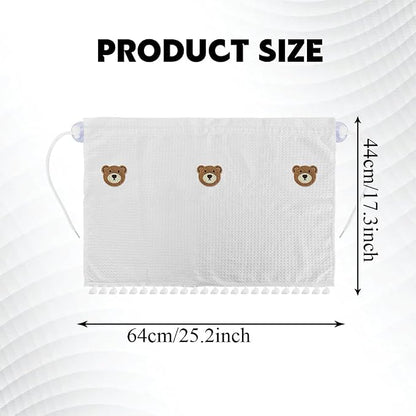 Car Side Window Sun Shade Privacy Curtain for Baby, Car Window Screen, 25"x18" Sun Protection Curtain, Blackout UV Protection Window Shades with Suction Cup for Back Seat (Three Bears) - Image 2