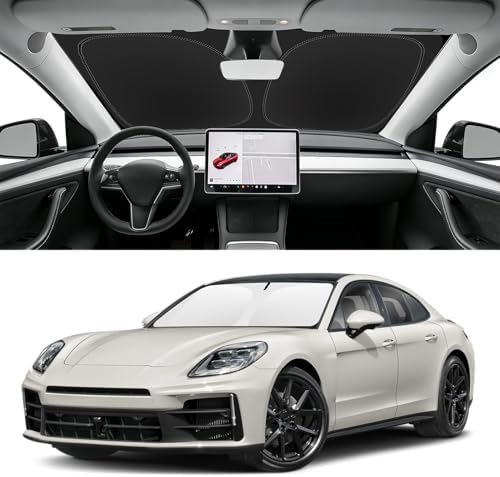 Custom Fit Windshield Sun Shade for Porsche Panamera 2017-2025 by SLOGENTO