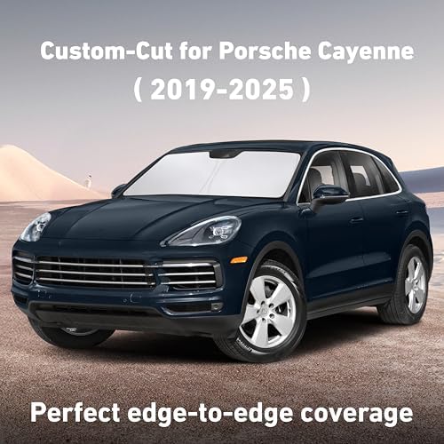 EcoNour Windshield Sunshade Compatible for Porsche Cayenne 2019-2024 2025 - Image 2