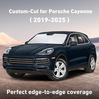 EcoNour Windshield Sunshade Compatible for Porsche Cayenne 2019-2024 2025 - Image 2