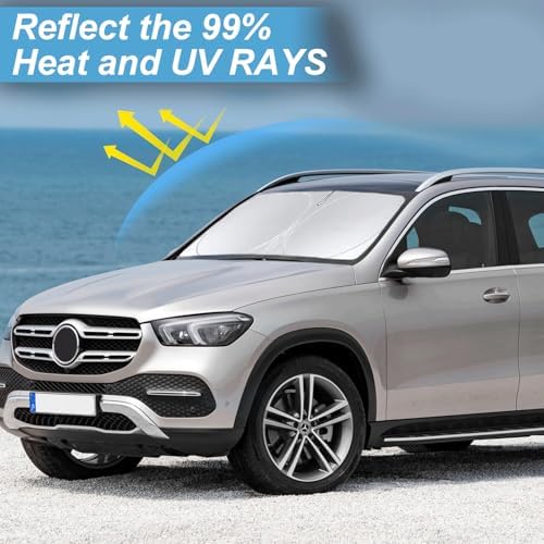 Windshield Sunshade for 2012-2019 Mercedes Benz GLE Class Window Shades - Image 2