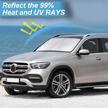 Windshield Sunshade for 2012-2019 Mercedes Benz GLE Class Window Shades - Image 2