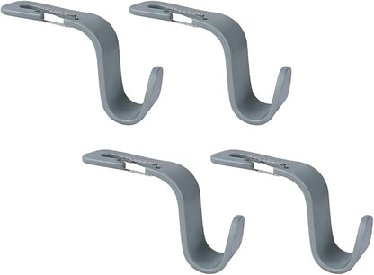 4PCS Car Seat Headrest Hook, Multi-Purpose Seat Back Hanger Purse Bag Handbag Organizer, Auto Interior Backseat Storage Hook Holder for Coat Hat Grocery Umbrella, Universal Fit (Gray) - Image 7