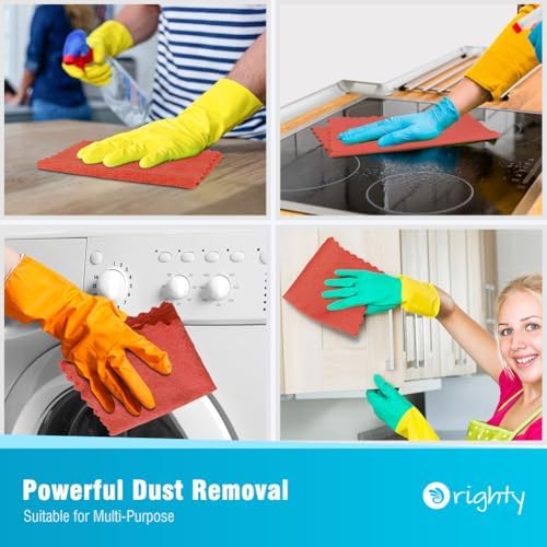 Orighty Microfiber Cleaning Cloth Bulk, 150 Pack Shop Towels 12x12 in, Red - Image 4