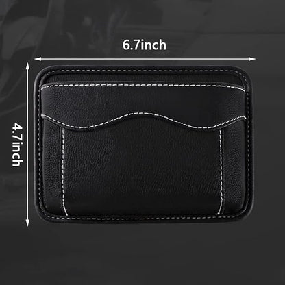 BetterJonny 2 Pcs Car Side Pocket Organizer, PU Leather Car Seat Side Storage Pocket Multifunctional Auto Console Side Storage Bag for Car Interior Organizer - Image 6