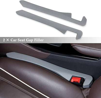 IHOTDER Super Flexible Car Seat Gap Filler,Durable Car Organizer Between Seats for Tightly Filling Seat Gaps,Universal CCar Side Seat Gap Filler CCar Accessories for Women & Men (Gray/2PCS)… - Image 3