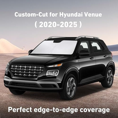 EcoNour Windshield Sunshade Compatible for Hyundai Venue 2020-2024 2025 - Image 2