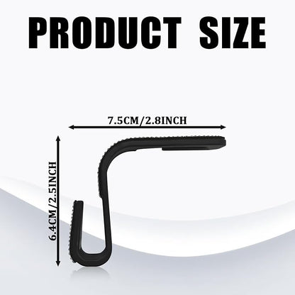 Bling Car Seat Headrest Hooks Car Accessories for Women Crystal Rhinestone Auto Seat Back Hanger Storage Organizer for Purse Handbag Coat, Universal Purse Hook for Cars SUV Truck（4PCS Silver - Image 2