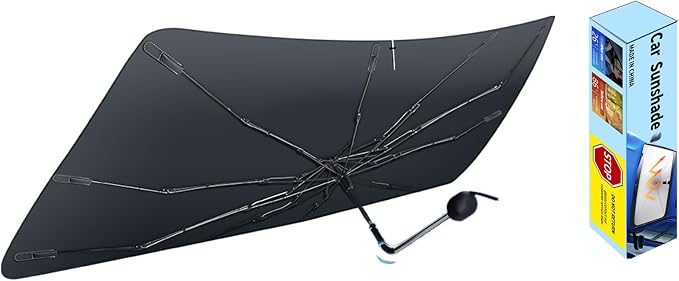 Custom-Fit for Infiniti Windshield Sun Shade Umbrella,Protect Car from Sun Rays,Foldable Car Umbrella Sunshade Cover with 360° Bendable Handle,Designed for Infiniti Accessories (for Infiniti FX) by piegieqie